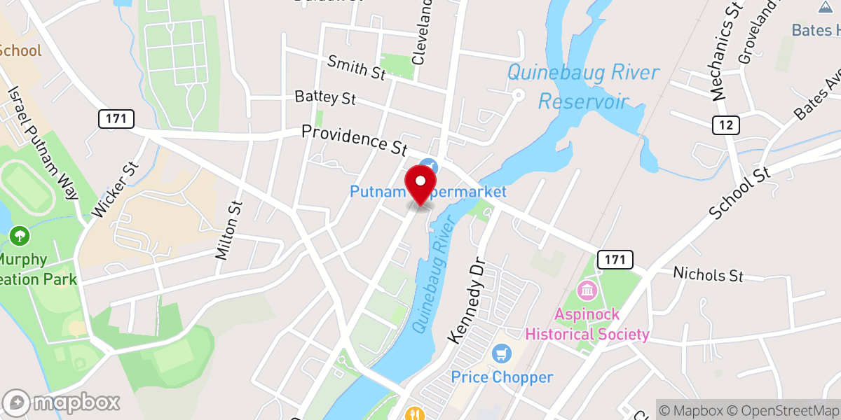 Map showing location of Church Street Storage