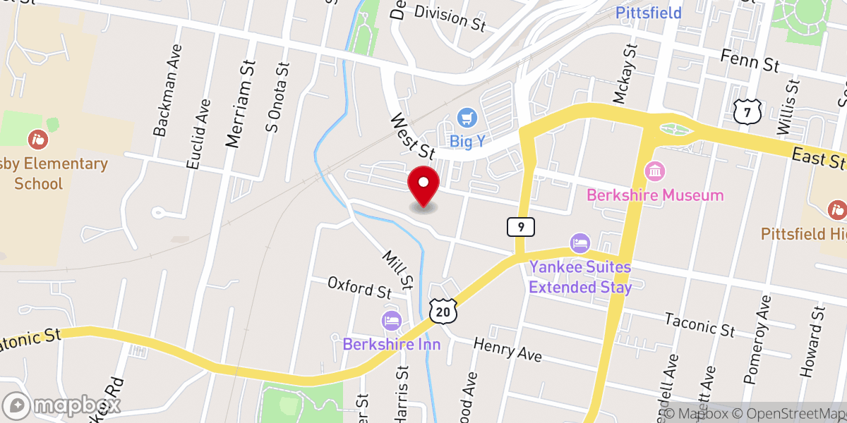 Map showing location of The Berkshire Eagle