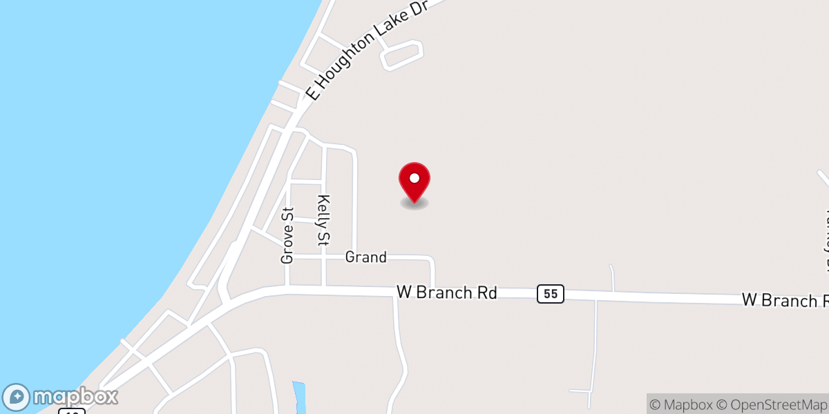 Map showing location of New Hope Chapel Pentecostal Church of God