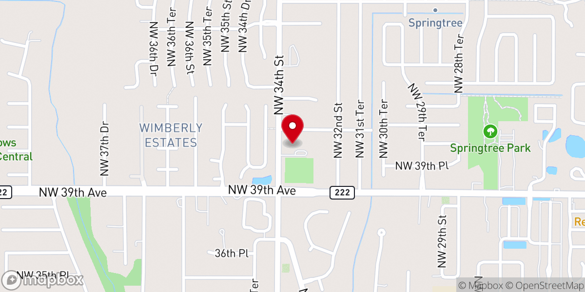 Map showing location of Gethsemane Lutheran Church