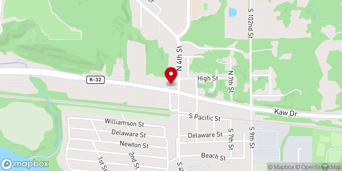 Map showing location of Edwardsville Christian Church
