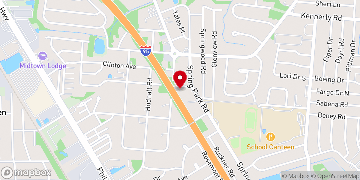 Map showing location of First Coast Missionary Baptist Church