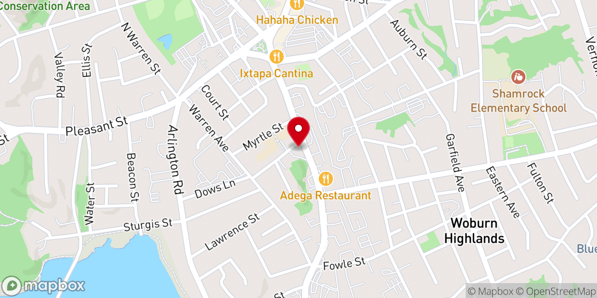 Map showing location of St. Charles Borromeo Rectory