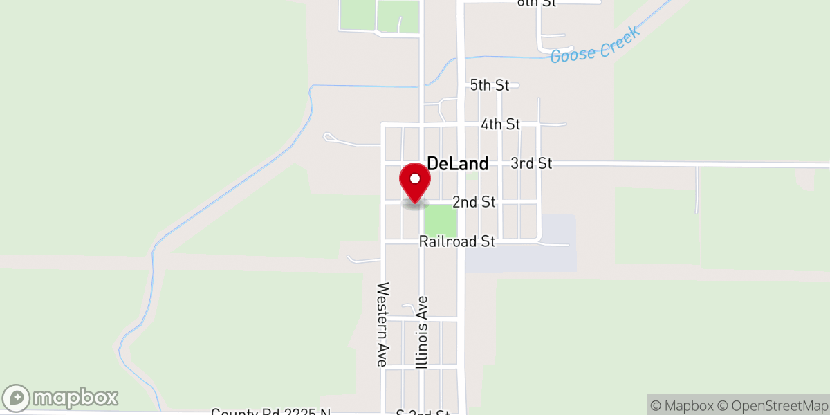 Map showing location of De Land Village City Hall