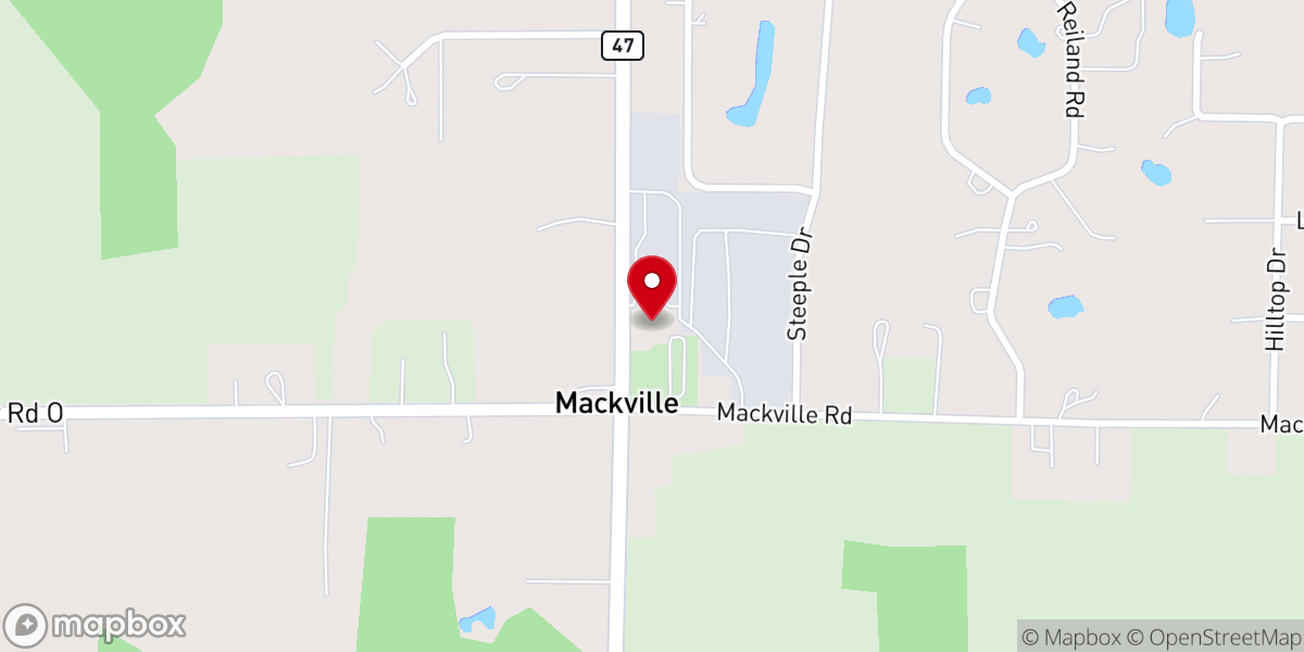 Map showing location of St. Edward the Confessor of Mackville