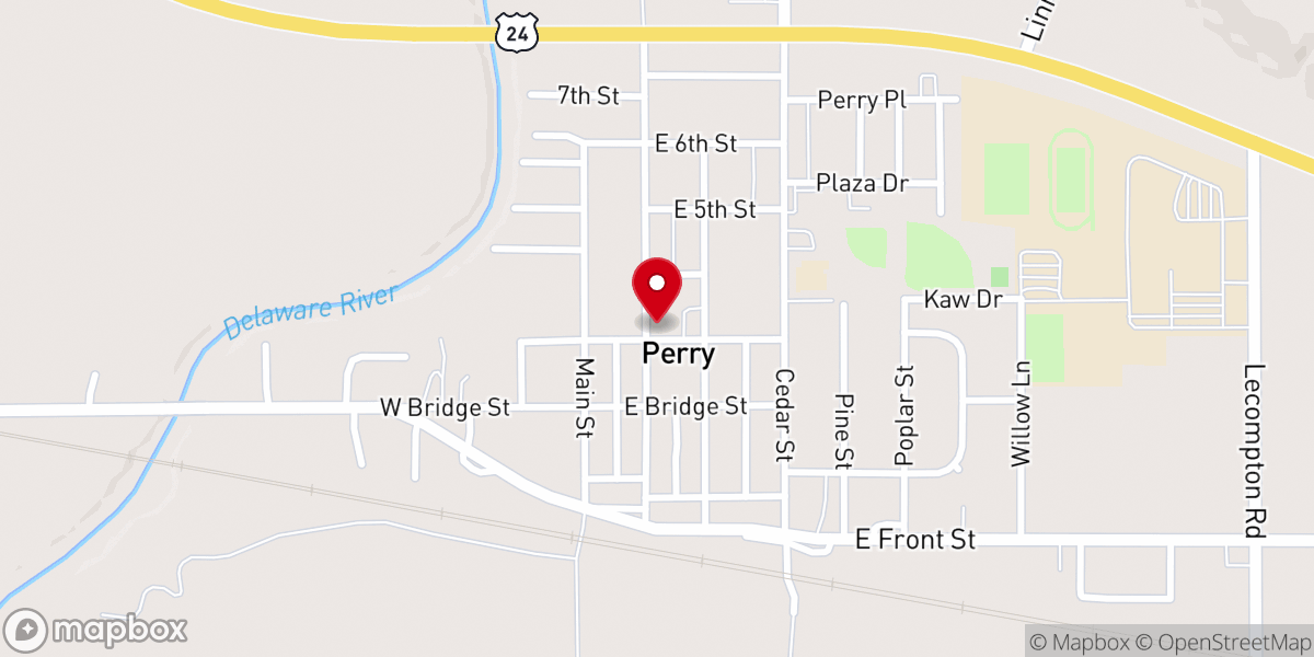 Map showing location of St Theresa Church