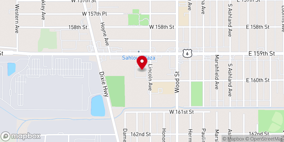 Map showing location of Holy Temple Cathedral