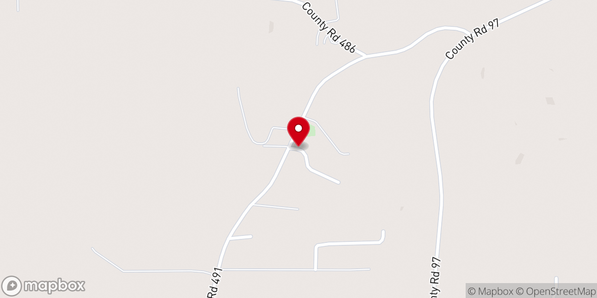 Map showing location of The Grove Community Church