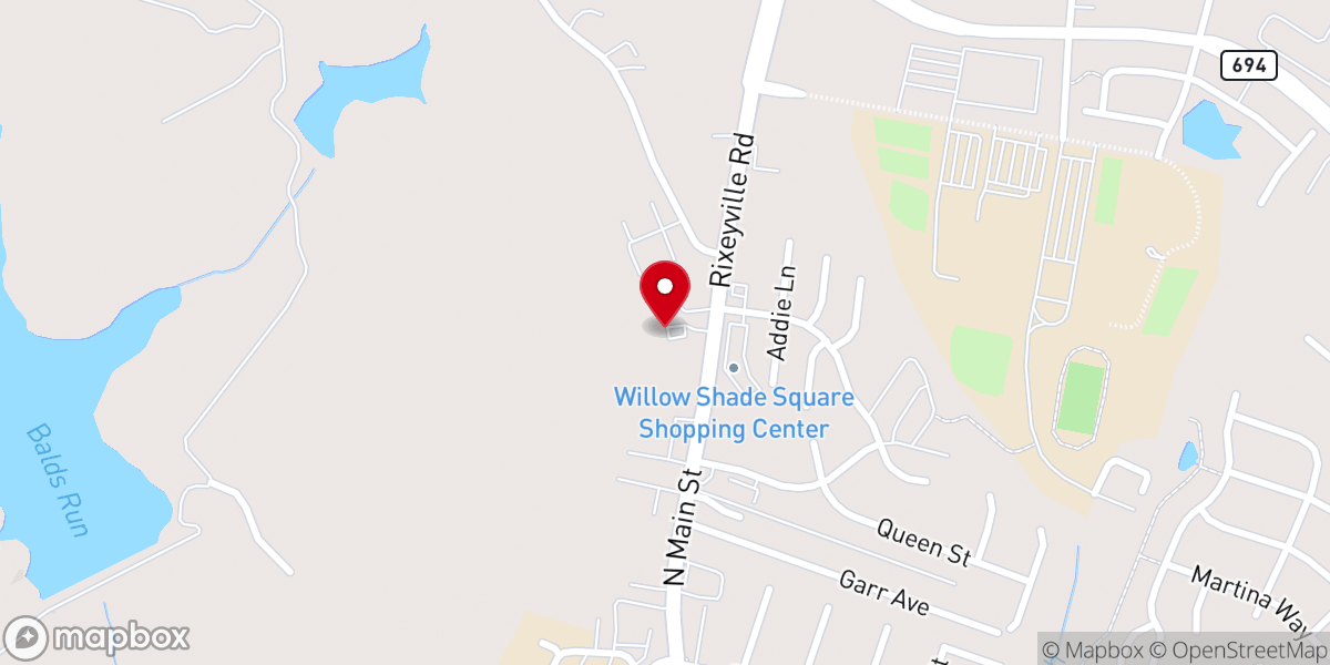 Map showing location of Culpeper Church of Christ