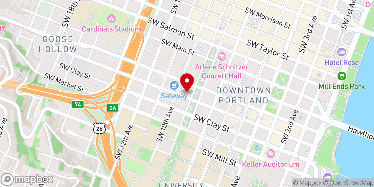 Map showing location of Sixth Church of Christ, Scientist