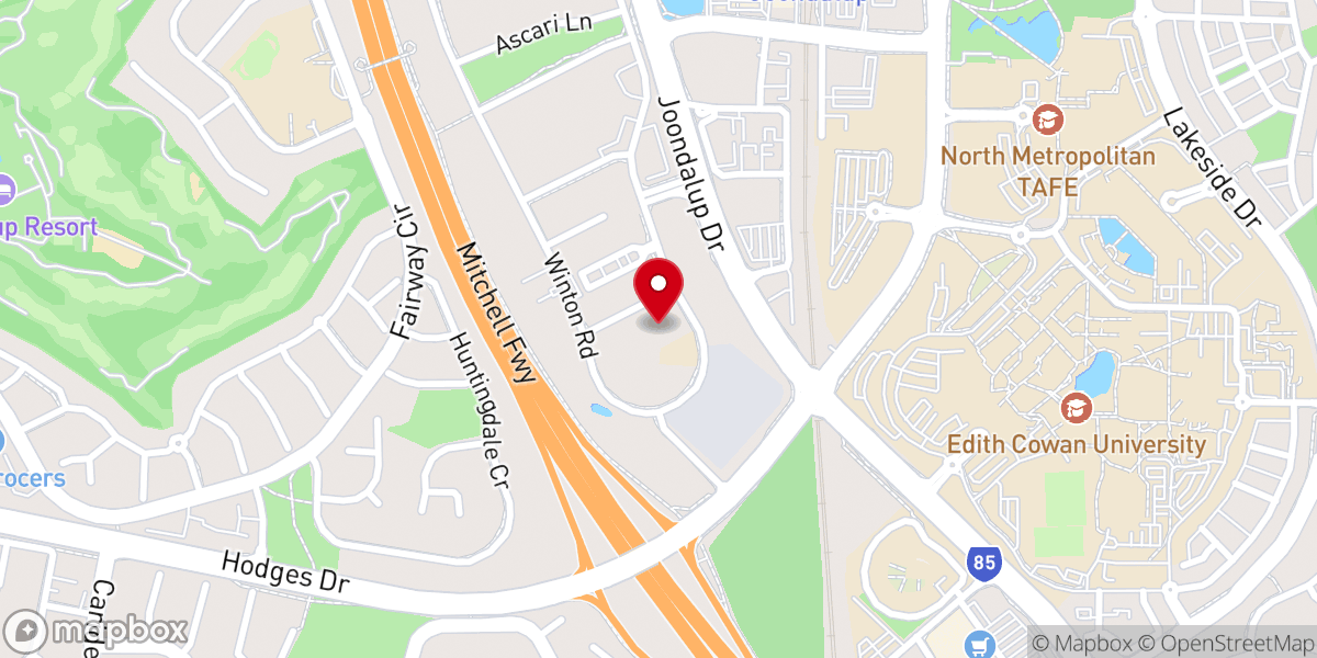 Map showing location of Globalheart Church Perth