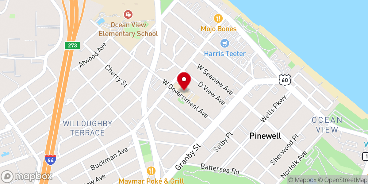 Map showing location of Holy Trinity Pastorial Center