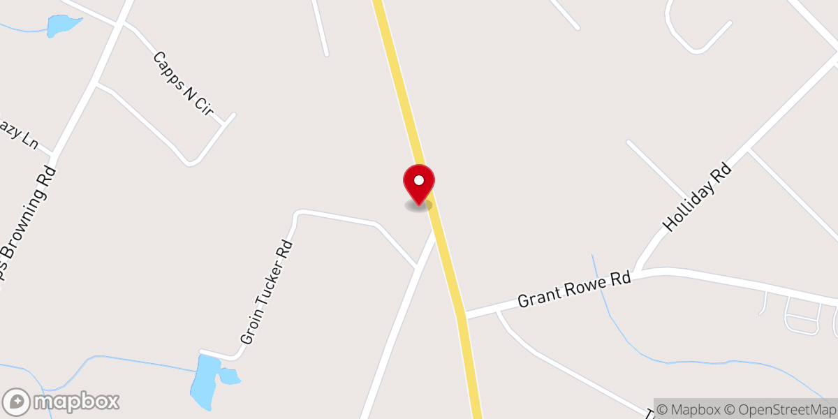 Map showing location of Fleming Chapel