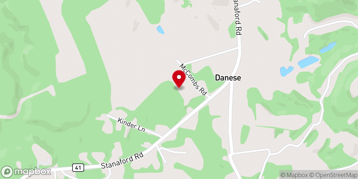 Map showing location of Faith Free Will Baptist Church