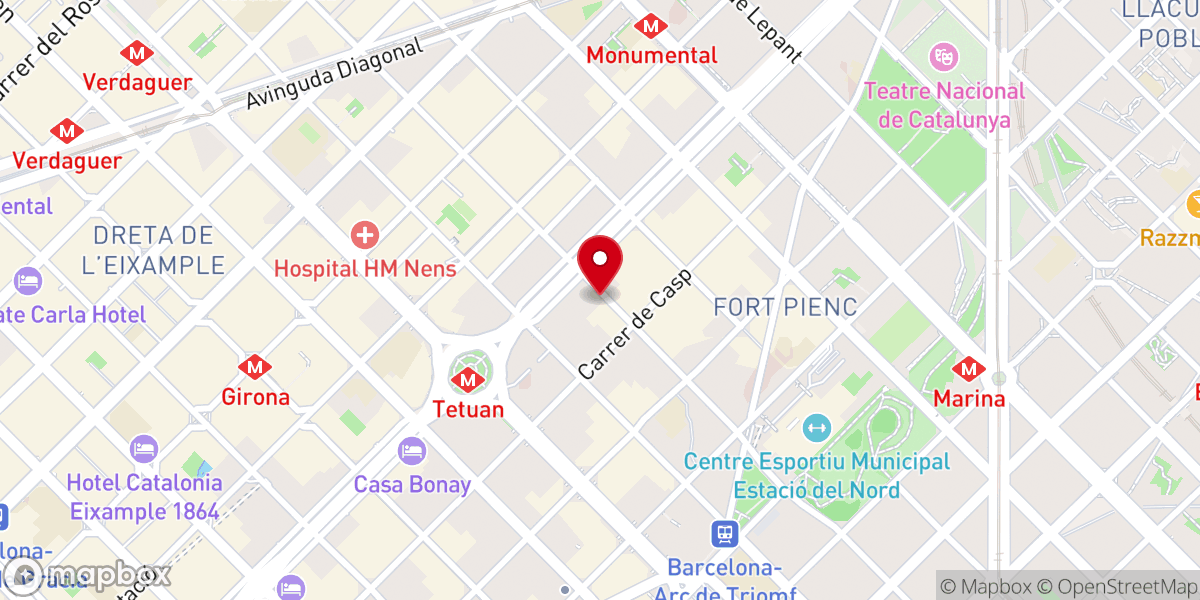 Map showing location of Parroquia de San Oleguer