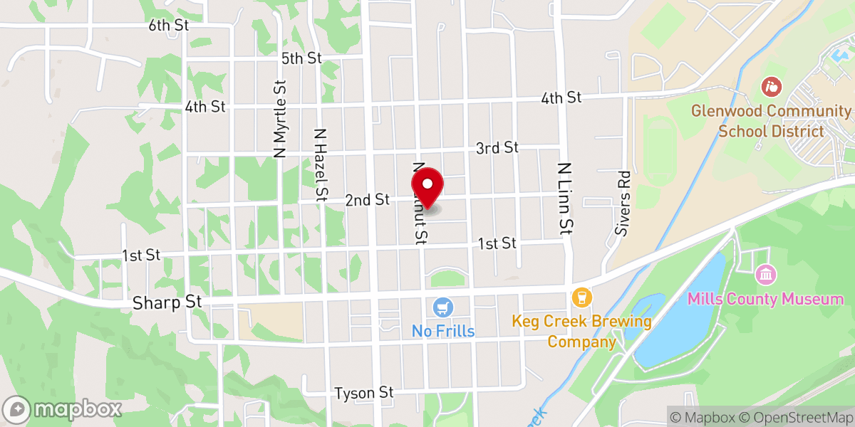 Map showing location of United Church Of Christ Fellowship Hall