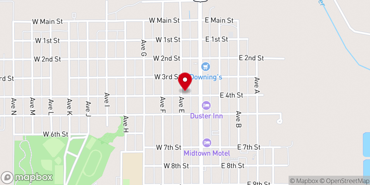 Map showing location of Iglesias Bautista Hispana