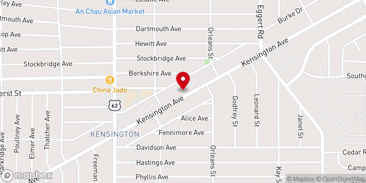 Map showing location of Jordan Grove Baptist Church