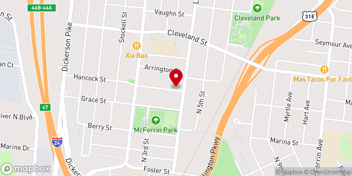Map showing location of New Livingstone Missionary Baptist Church