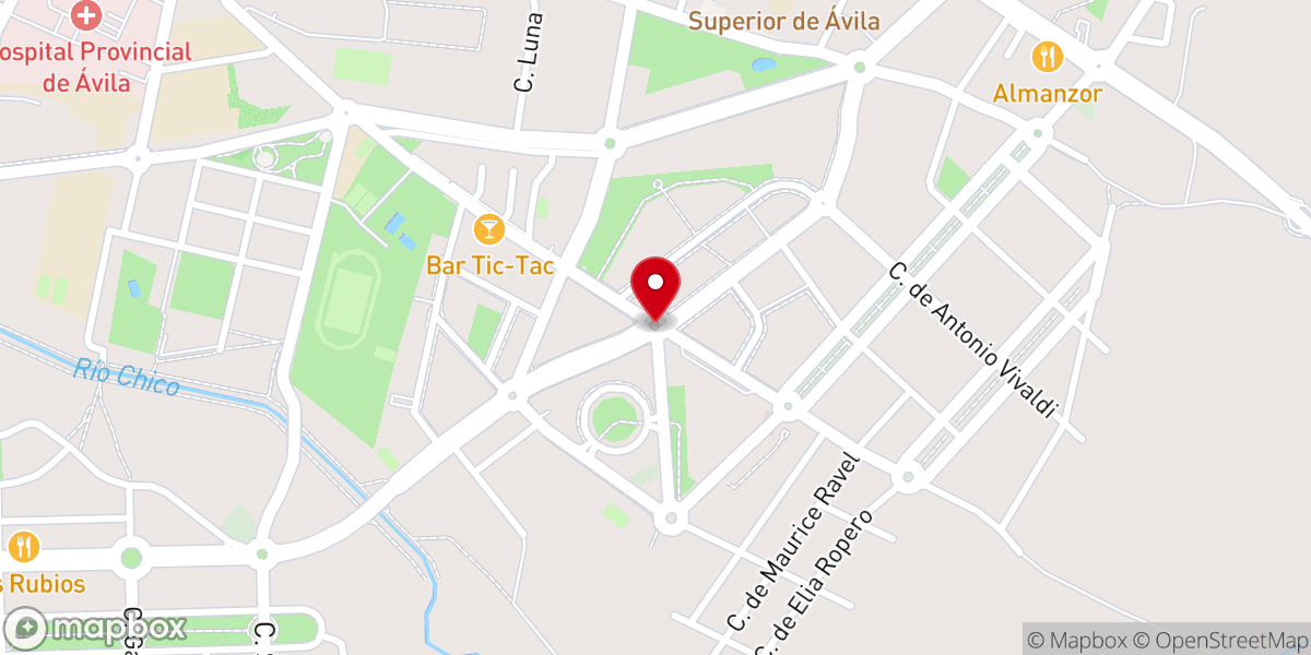 Map showing location of Ermita de Nuestra Señora de las Aguas