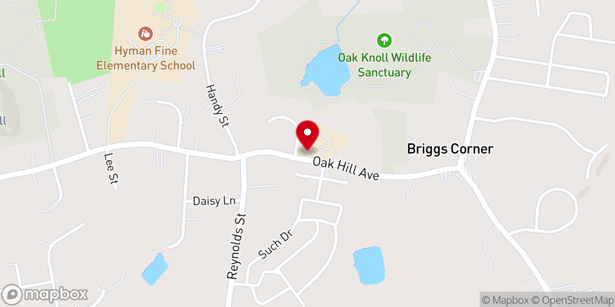 Map showing location of Grace Baptist Church