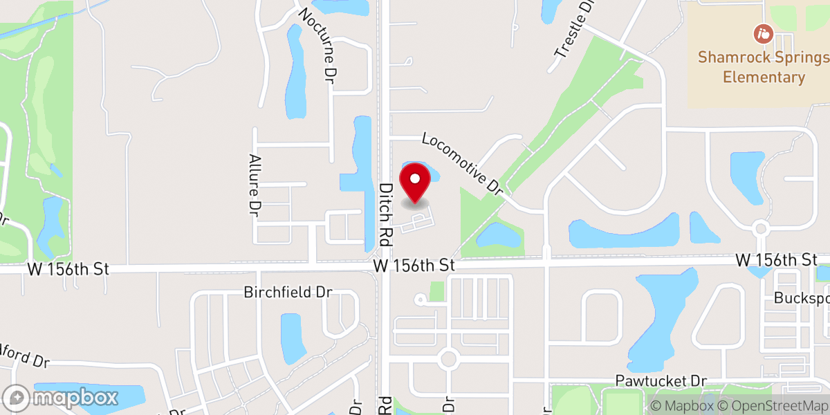 Map showing location of Epiphany Lutheran Church