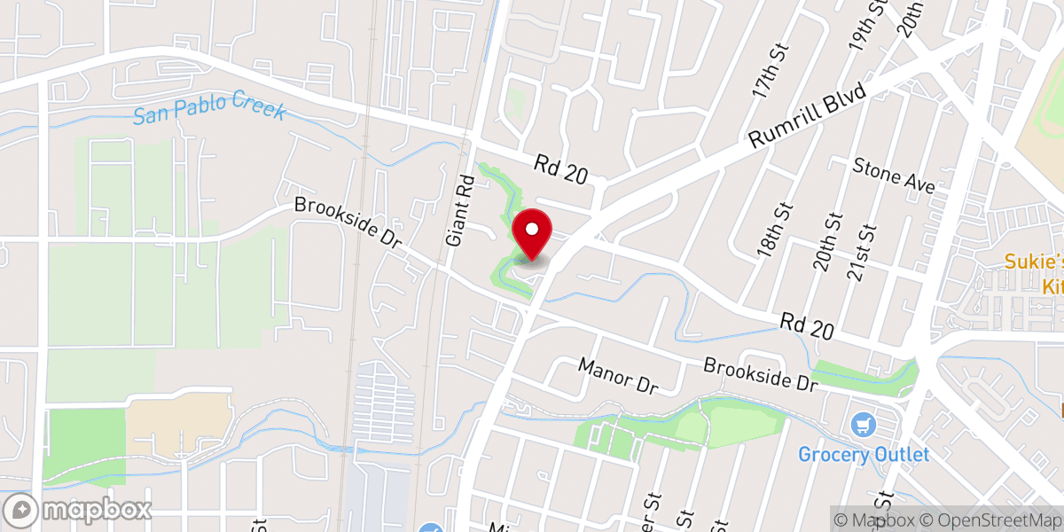 Map showing location of Mac Arthur Community Baptist