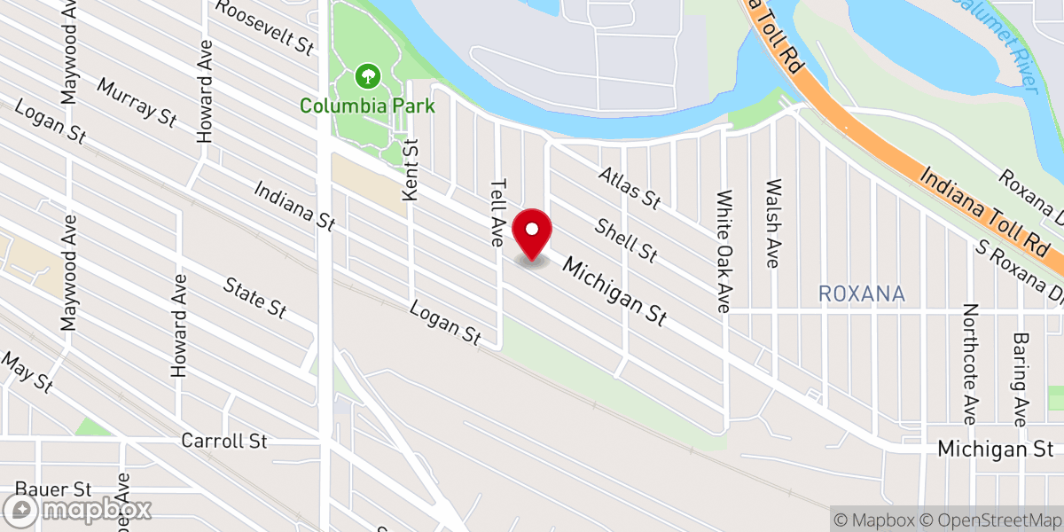 Map showing location of Crossroad Baptist Church