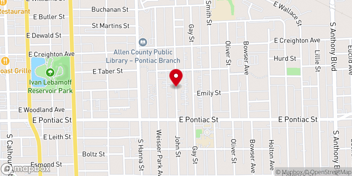 Map showing location of John Anastasia Ministries Incorporated