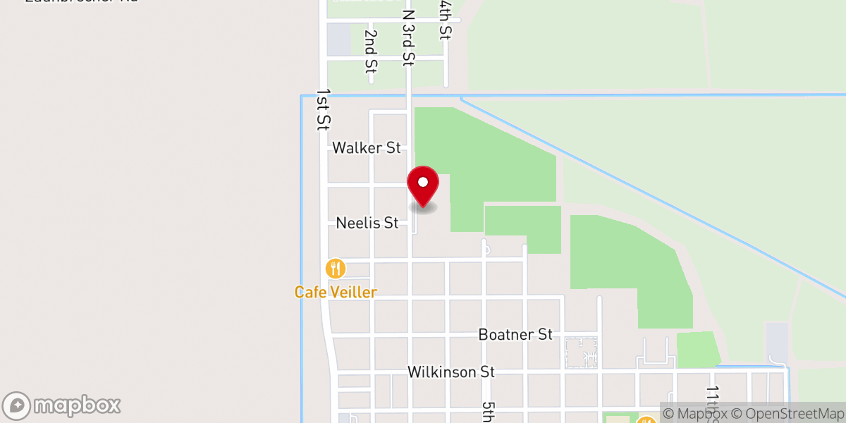 Map showing location of Gueydan Memorial Nursing Home
