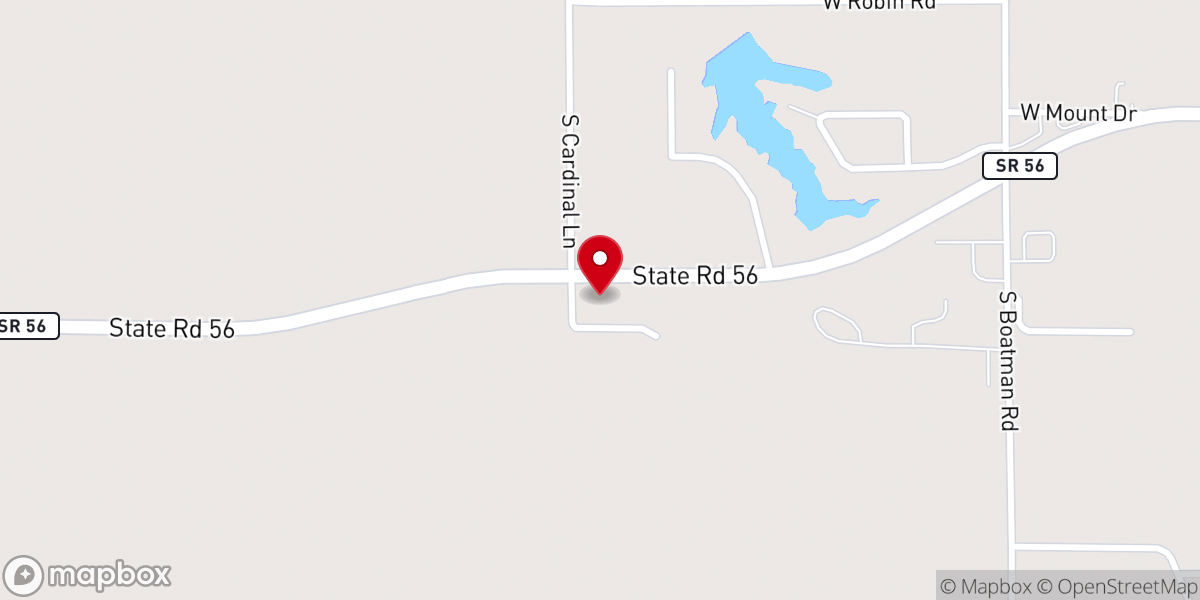 Map showing location of The Well of Scottsburg
