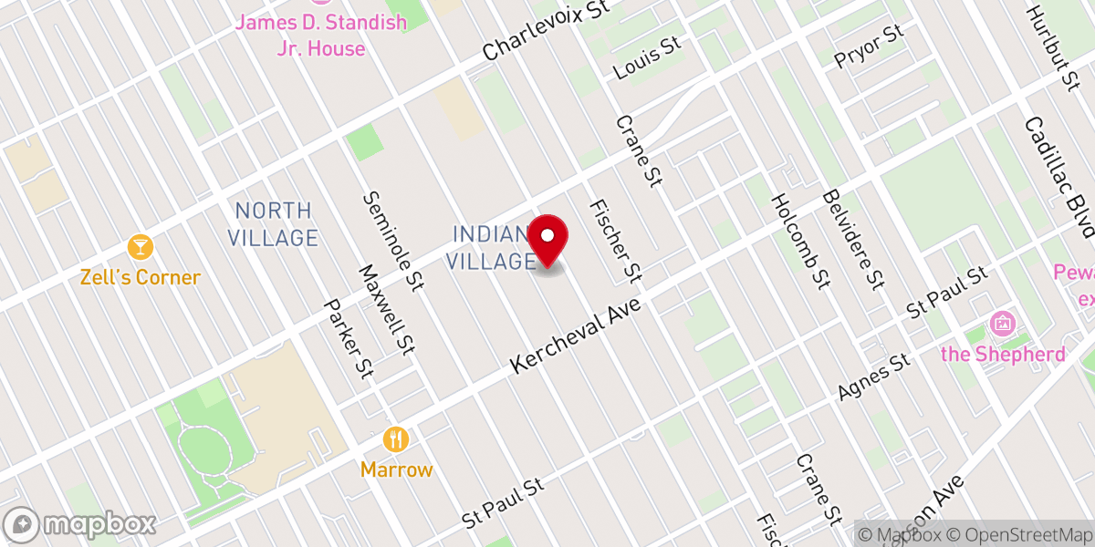 Map showing location of Brother Peters Friends