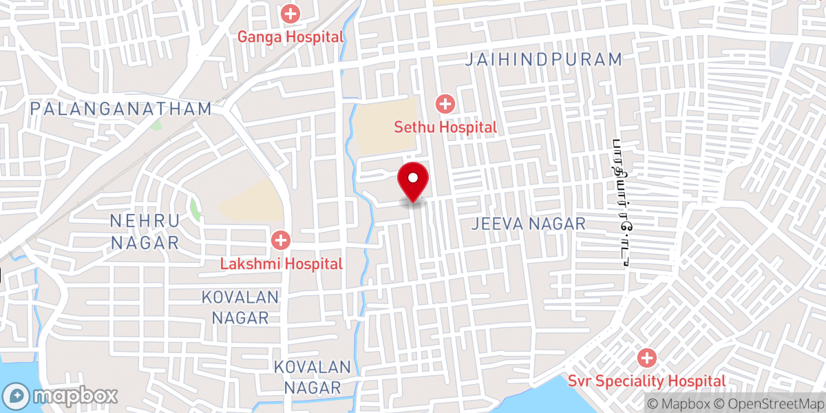 Map showing location of Infant Jesus Church குழந்தை இயேசு ஆலயம்