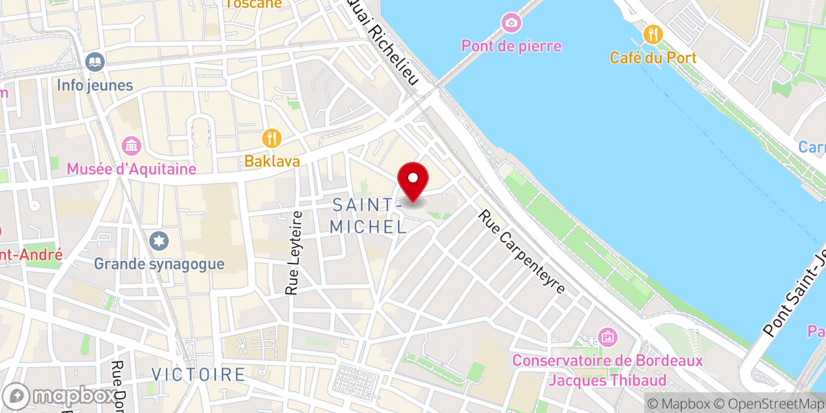 Map showing location of Flèche Saint-Michel