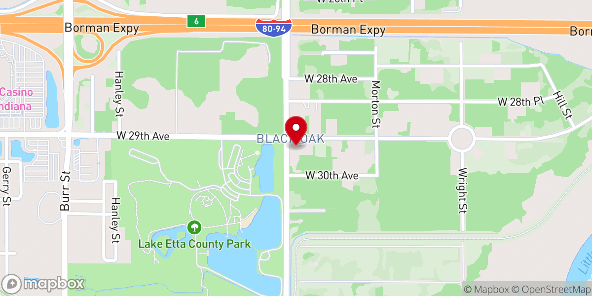 Map showing location of Prayer Tower Fellowship Church