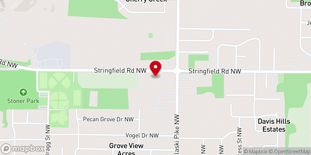 Map showing location of Faith Chapel
