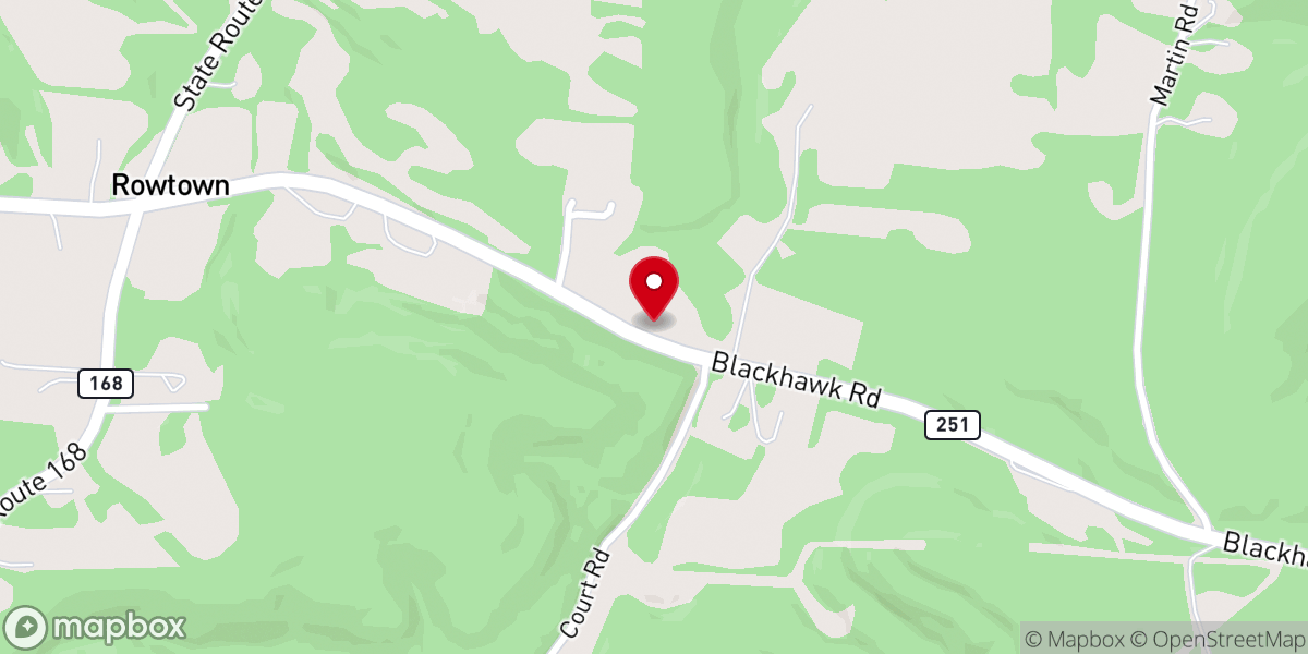 Map showing location of Brush Run Church, A Global Methodist Congregation