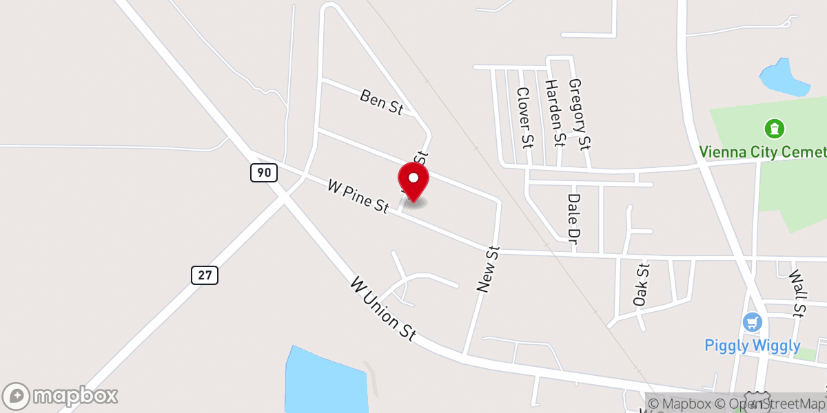 Map showing location of Trial of Faith Deliverance Church