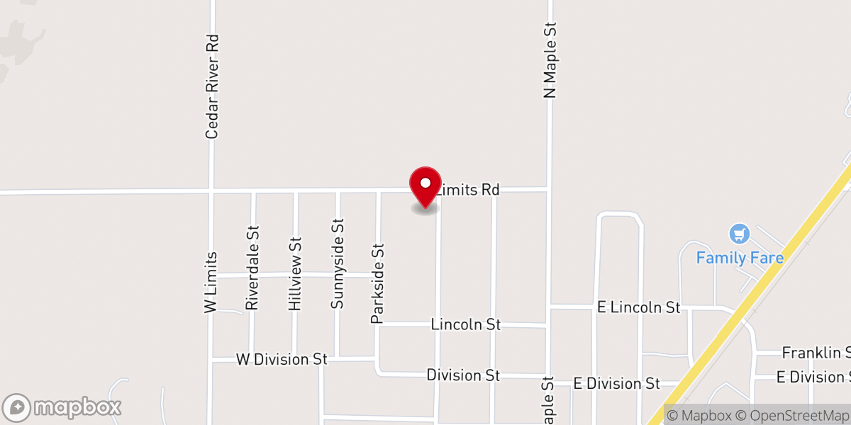 Map showing location of Mancelona Baptist Church (IFB)