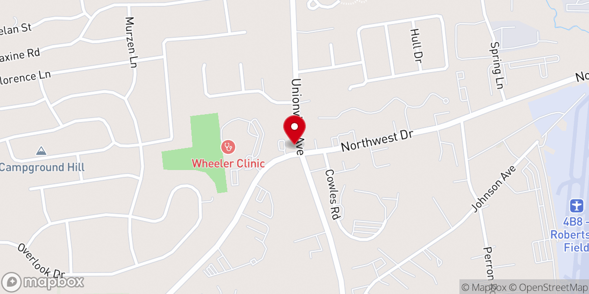 Map showing location of Faith Bible Church