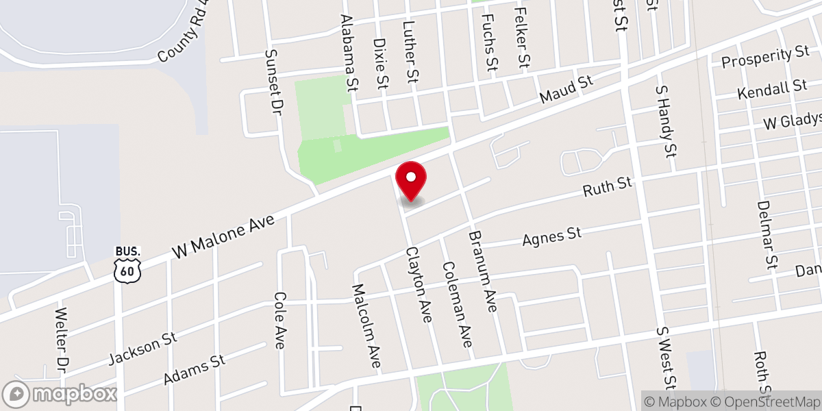 Map showing location of Prince of Peace Mbc