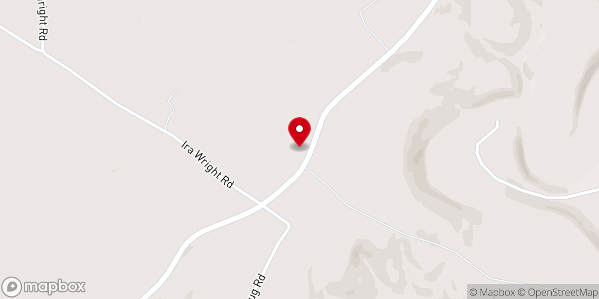 Map showing location of Aetna Grove Church