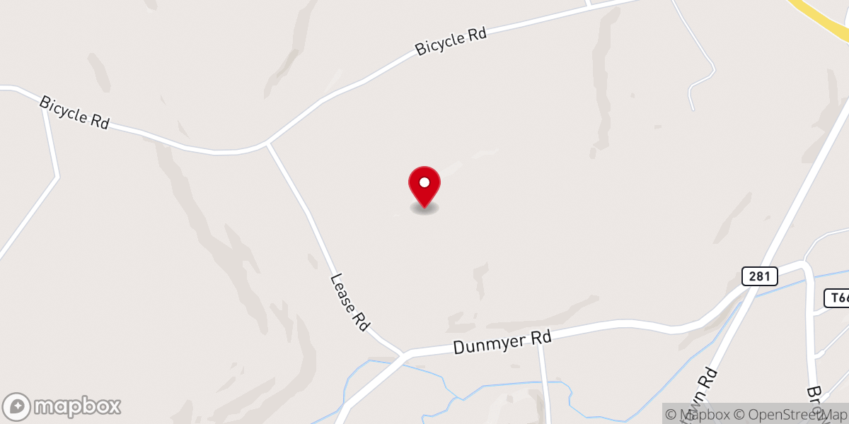 Map showing location of Camp Allegheny Inc