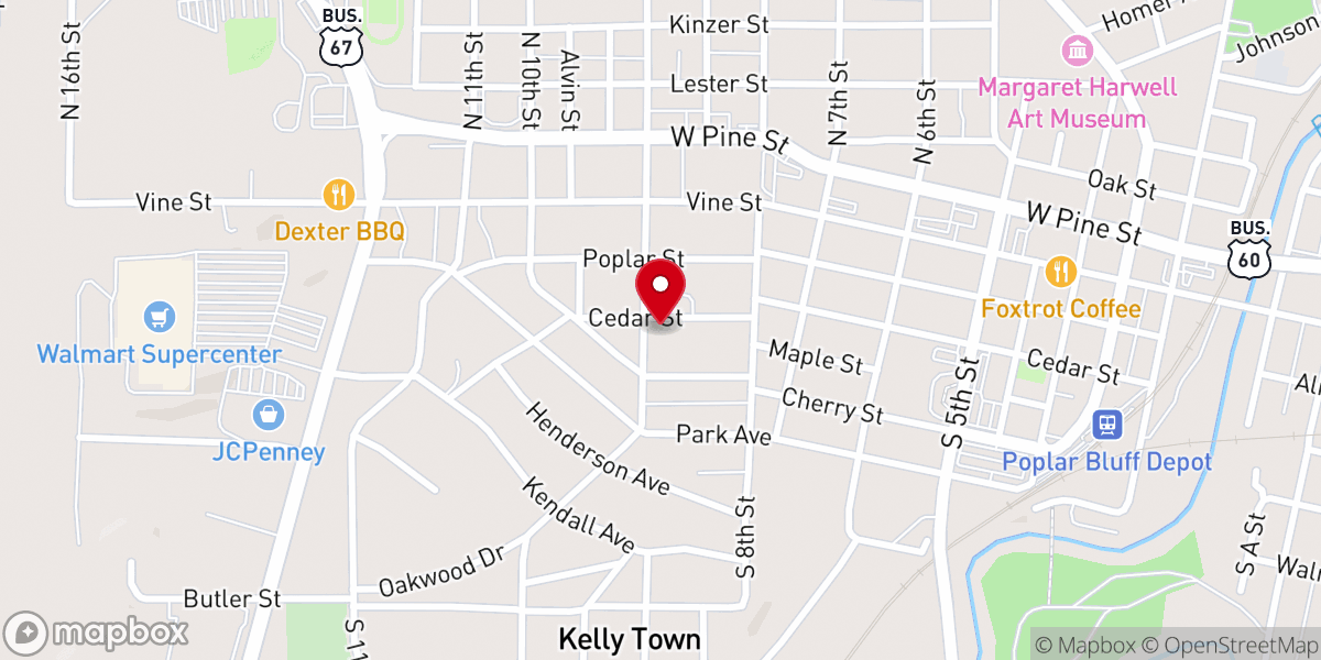 Map showing location of Emmanuel House of Praise Church