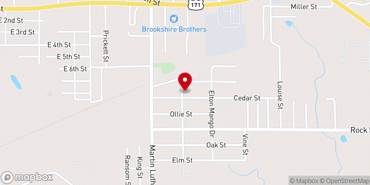 Map showing location of Star of Bethlehem Baptist Church