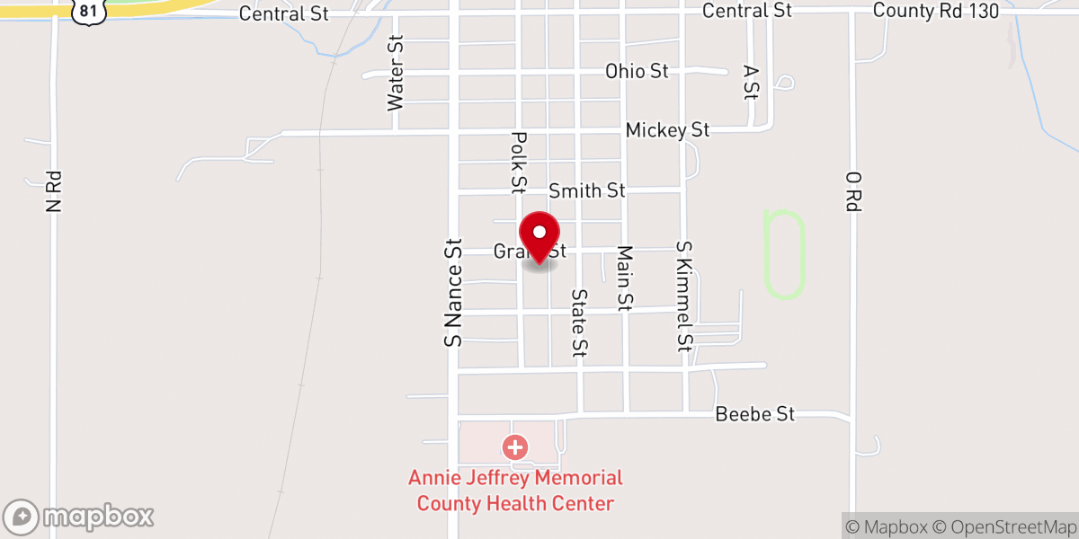 Map showing location of Saint Paul Lutheran Church LCMC