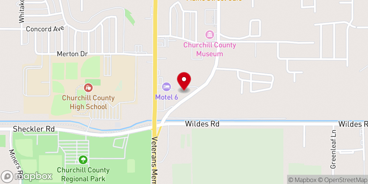 Map showing location of Oasis Community Church