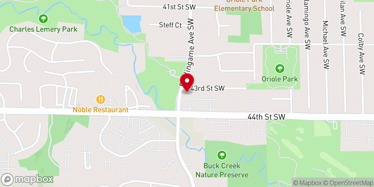 Map showing location of Biblical Learning Center