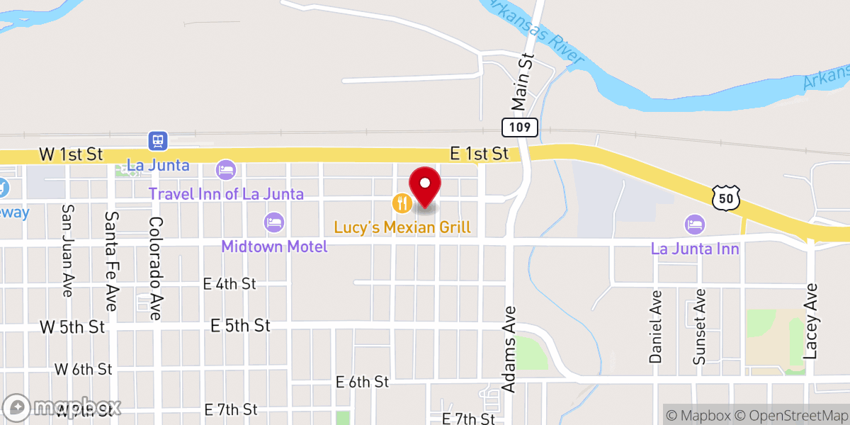 Map showing location of Spanish Bible Tabernacle