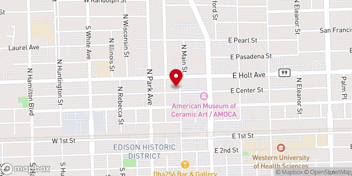 Map showing location of Templo De La Fe